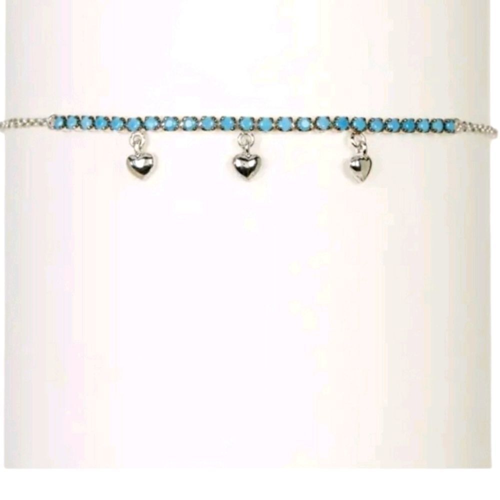 Delicate Sterling Silver and Turquoise Bracelet